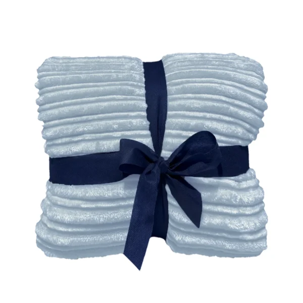 Stripe Blanket Light Blue