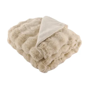 Blanket Rabbit Fur - Bubble Beige