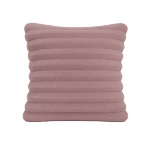 Plush Cushion Wide Rib Pink