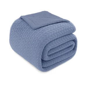 SHERPA Blanket Leaves Blue