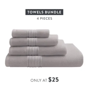 SOFT TOWELS BUNDLE - Light Grey Set