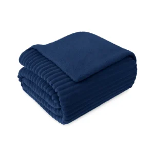BLANKET SHERPA WIDE RIB NAVY