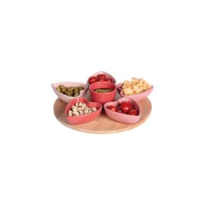 S7 SERVING TRAY WITH BOWLS HEART