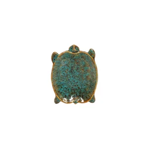 DECORATIVE SAUCER TURTLE EMAILLE
