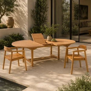 Oval Extendable Dining Table