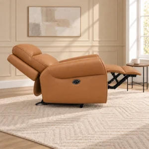 POWER Recliner Chair Cinnamon Brown